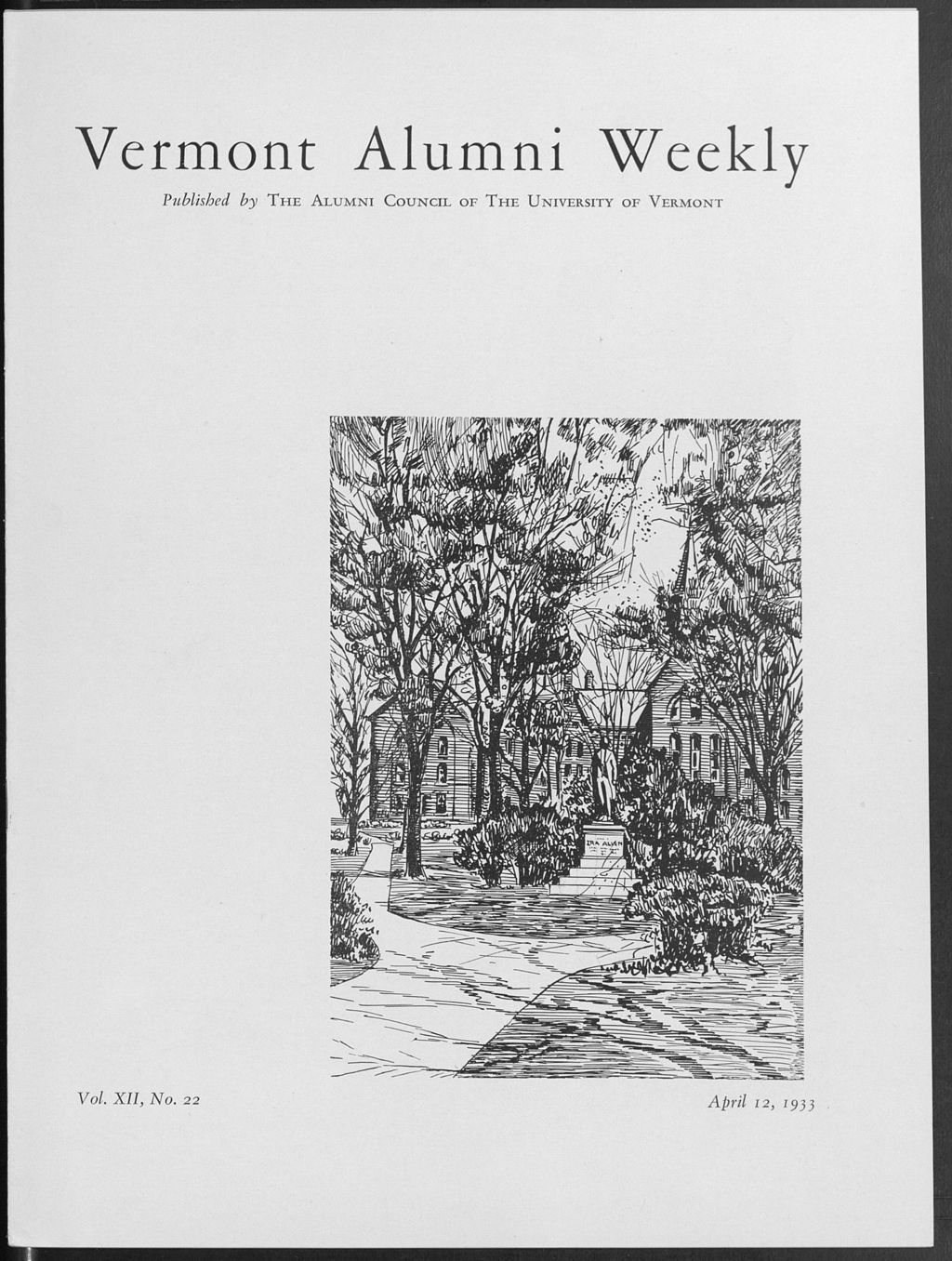 Miniature of Vermont Alumni Weekly vol. 12 no. 22