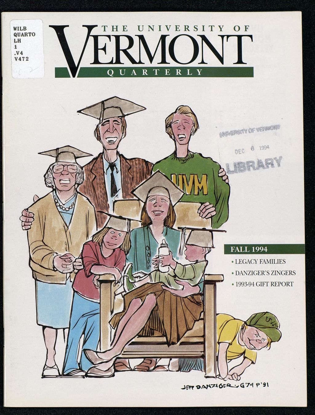 Miniature of Vermont Quarterly 1994 Fall