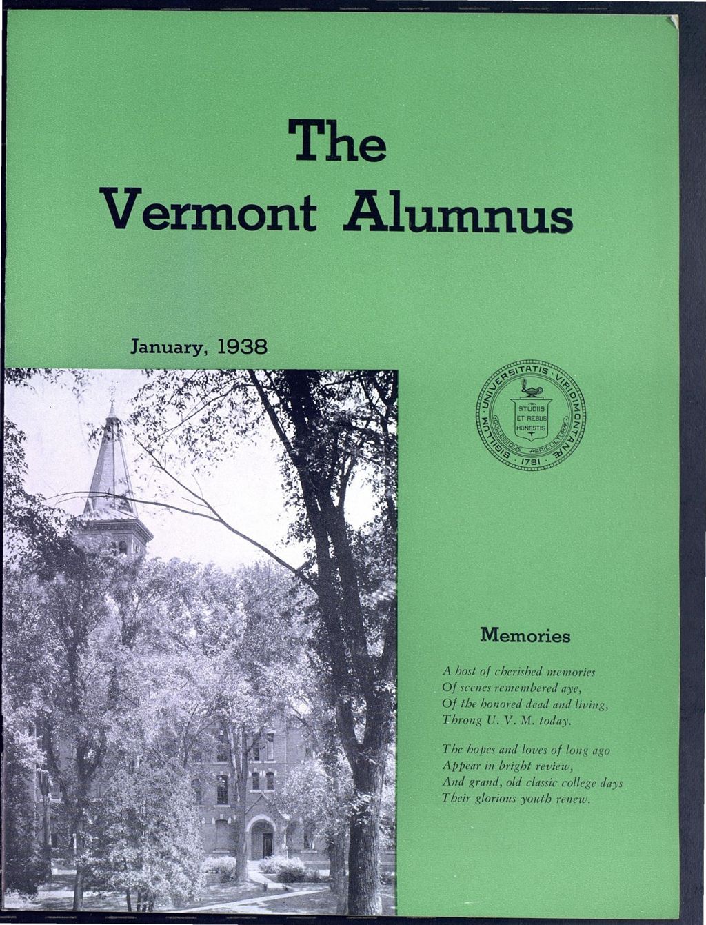 Miniature of Vermont Alumnus vol. 17 no. 04