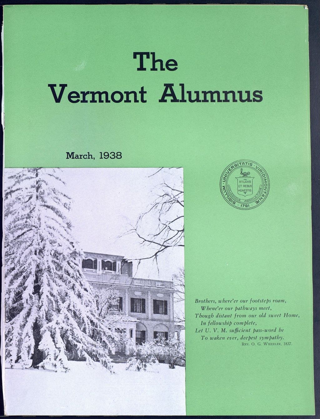 Miniature of Vermont Alumnus vol. 17 no. 06