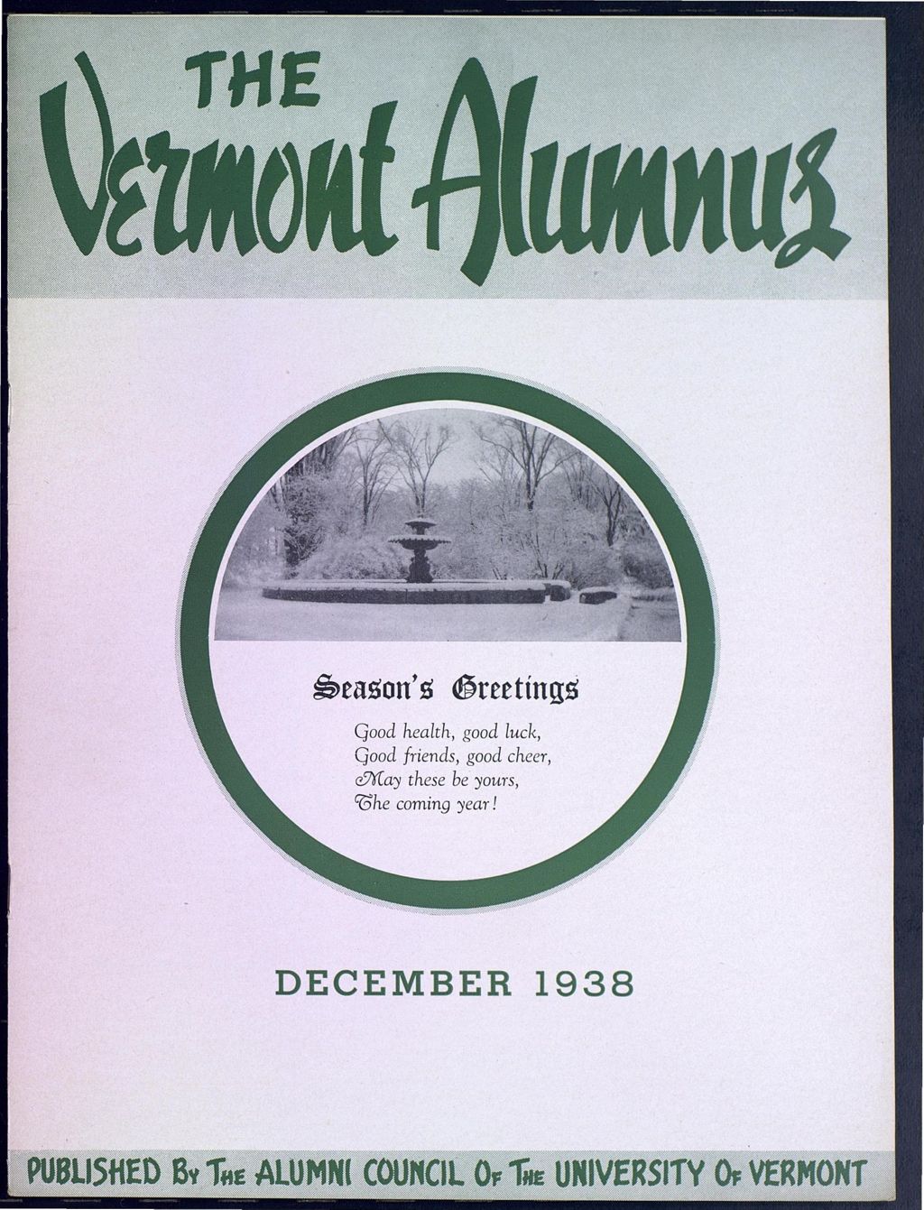 Miniature of Vermont Alumnus vol. 18 no. 03