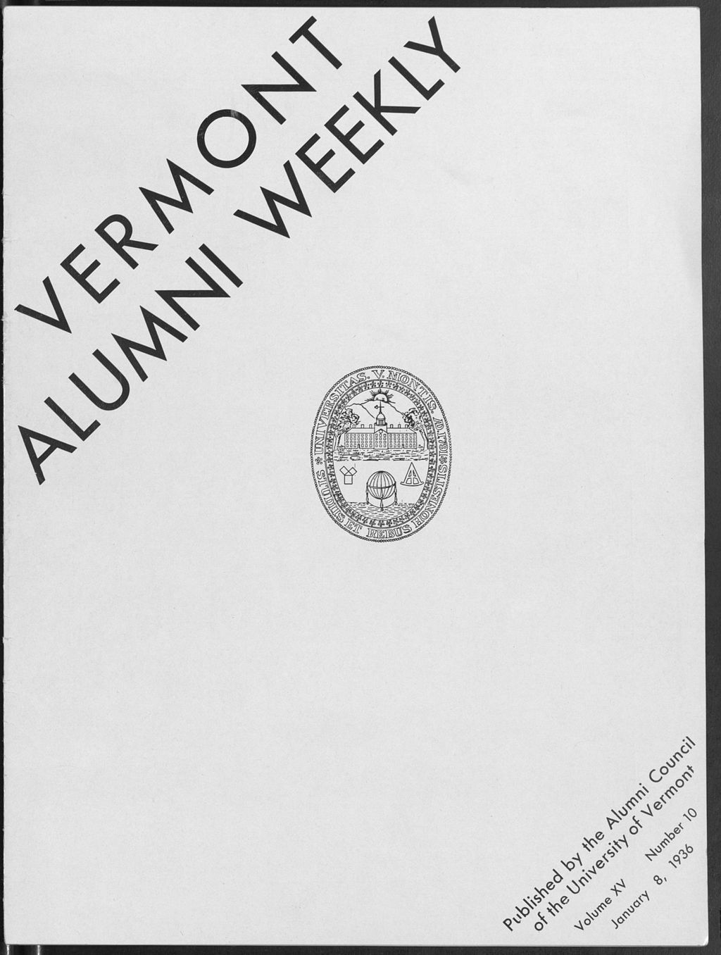 Miniature of Vermont Alumni Weekly vol. 15 no. 10