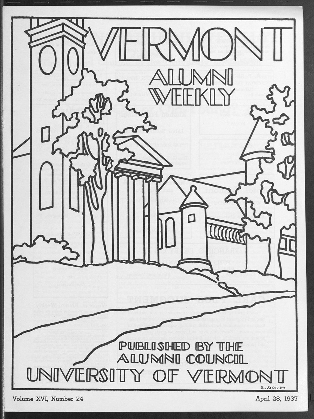 Miniature of Vermont Alumni Weekly vol. 16 no. 24