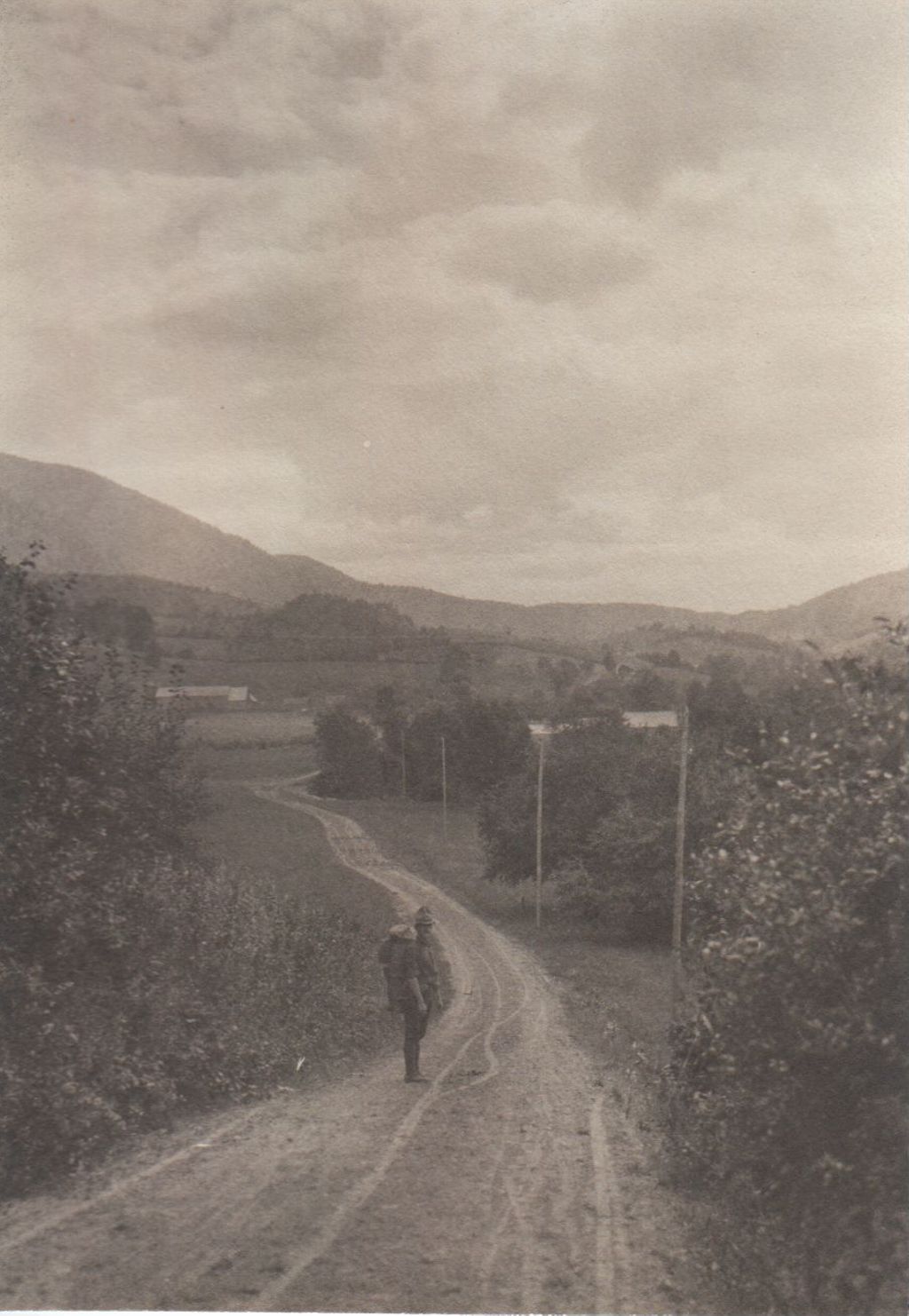 Miniature of Man on dirt road