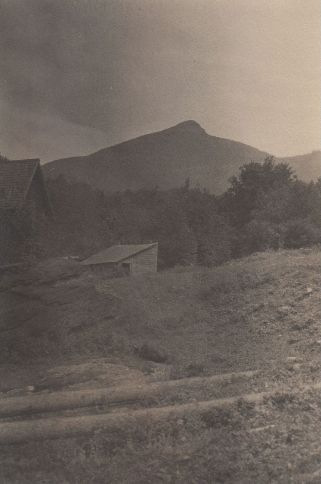 Miniature of Shack and mountain top