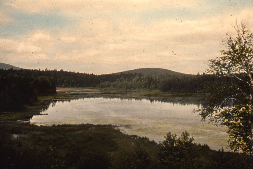 Miniature of Pond and clouds