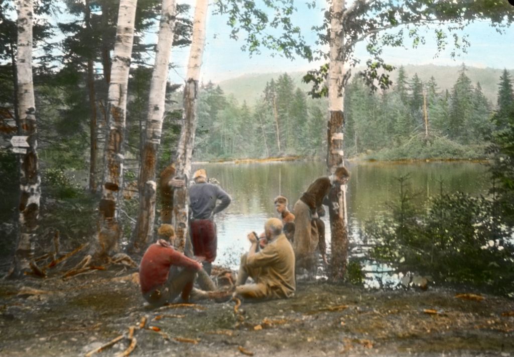 Miniature of Small party near a lake