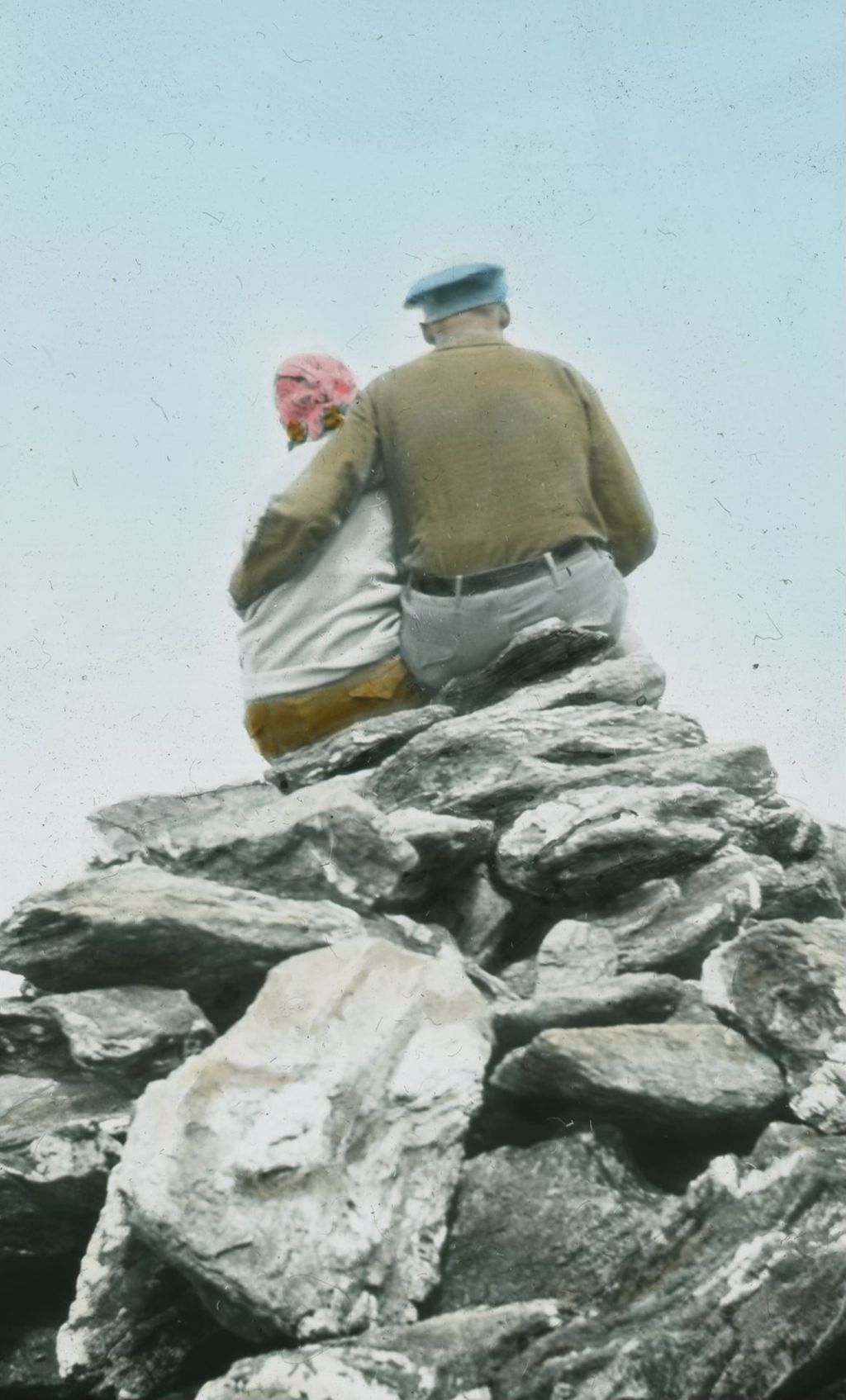 Miniature of Laurence and Alberta Dean on Mount Abraham