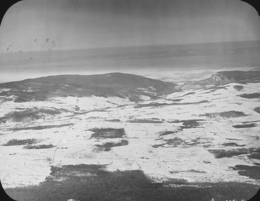 Miniature of Bristol Gap and Lincoln Valley from the Battell Lodge - Adirondacks in the dim distance