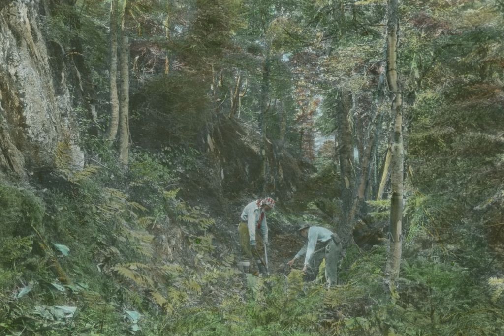 Miniature of Monroe and Dean doing trail work