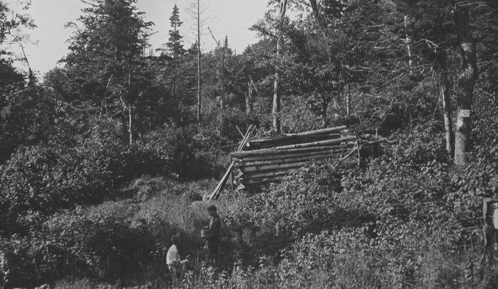 Miniature of Rogers and Lyman Burnham at Beaver Meadow Cabin