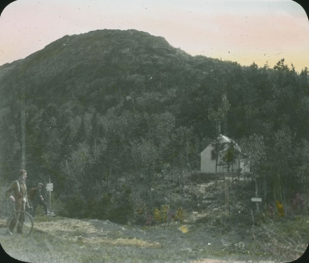 Miniature of Couching Lion (Camel's Hump) and South Hut