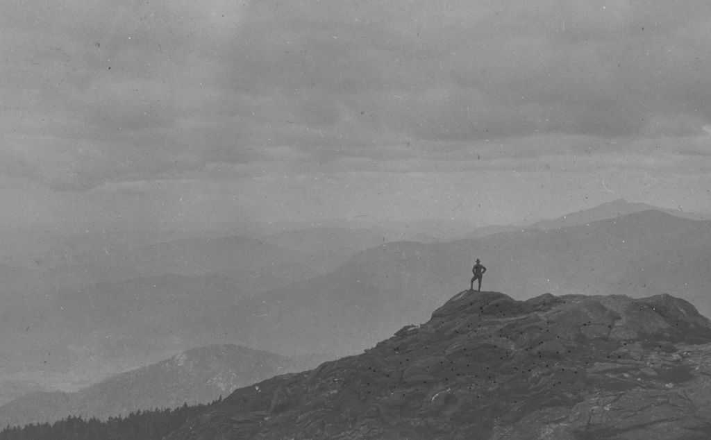 Miniature of Mount Mansfield from Couching Lion (Camel's Hump)