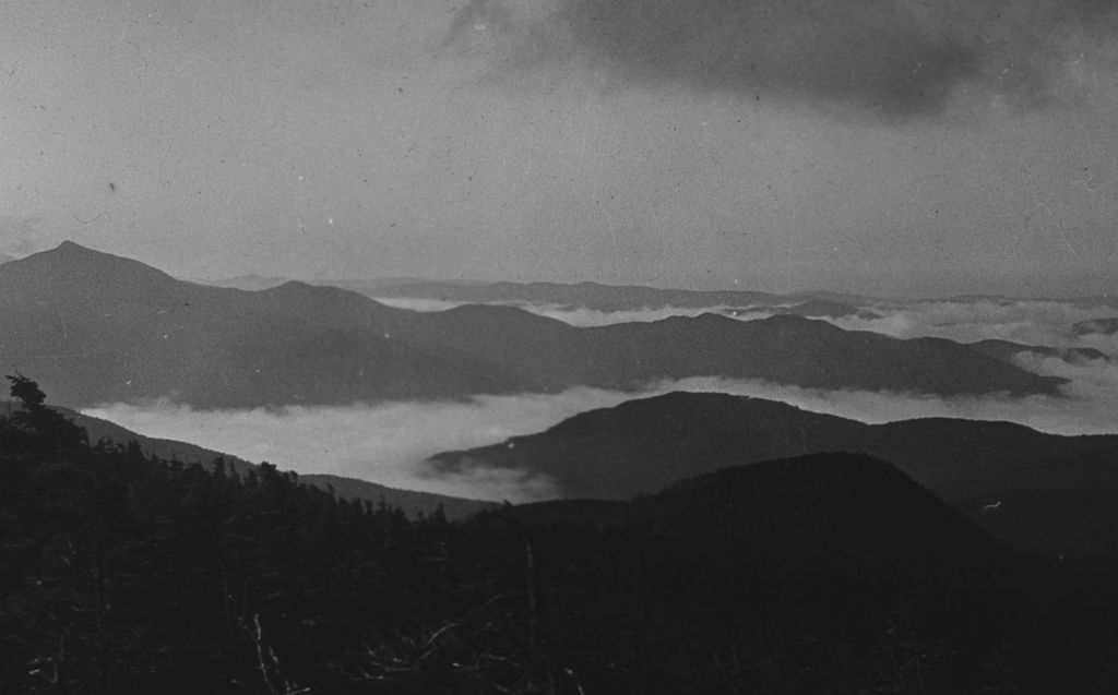 Miniature of Couching Lion (Camel's Hump) and fog from Dunsmoor Lodge