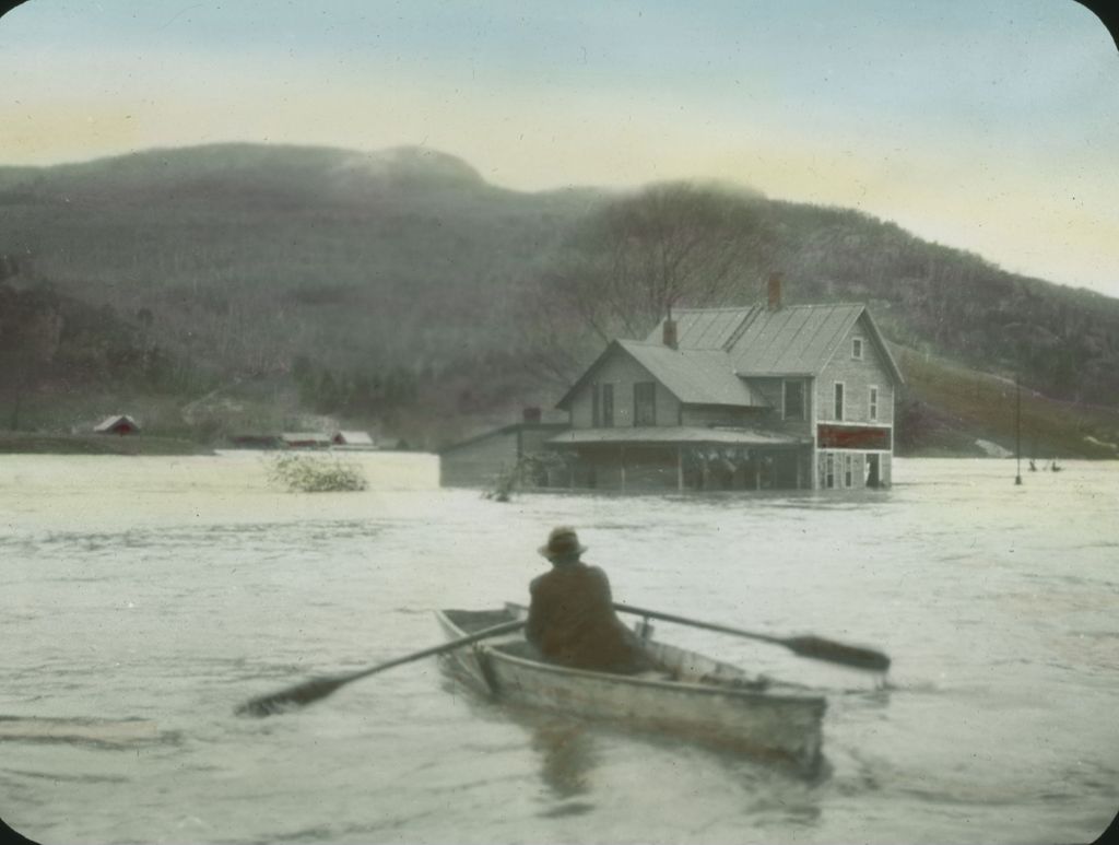 Miniature of Bert Mays house in Bolton during the 1928 flood