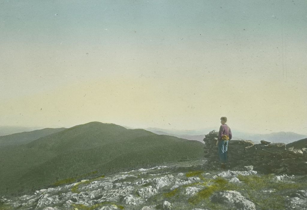 Miniature of Lyman Burnham looking North from Mount Abraham at Mount Ellen and General Stark Mountain