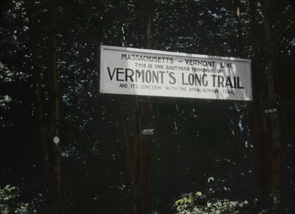 Miniature of Sign marking the Massachusetts - Vermont line