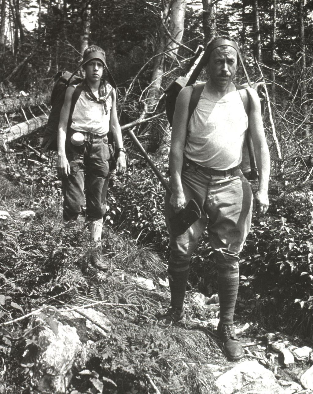 Miniature of Congdon and Leverett Smith on Mount Mansfield