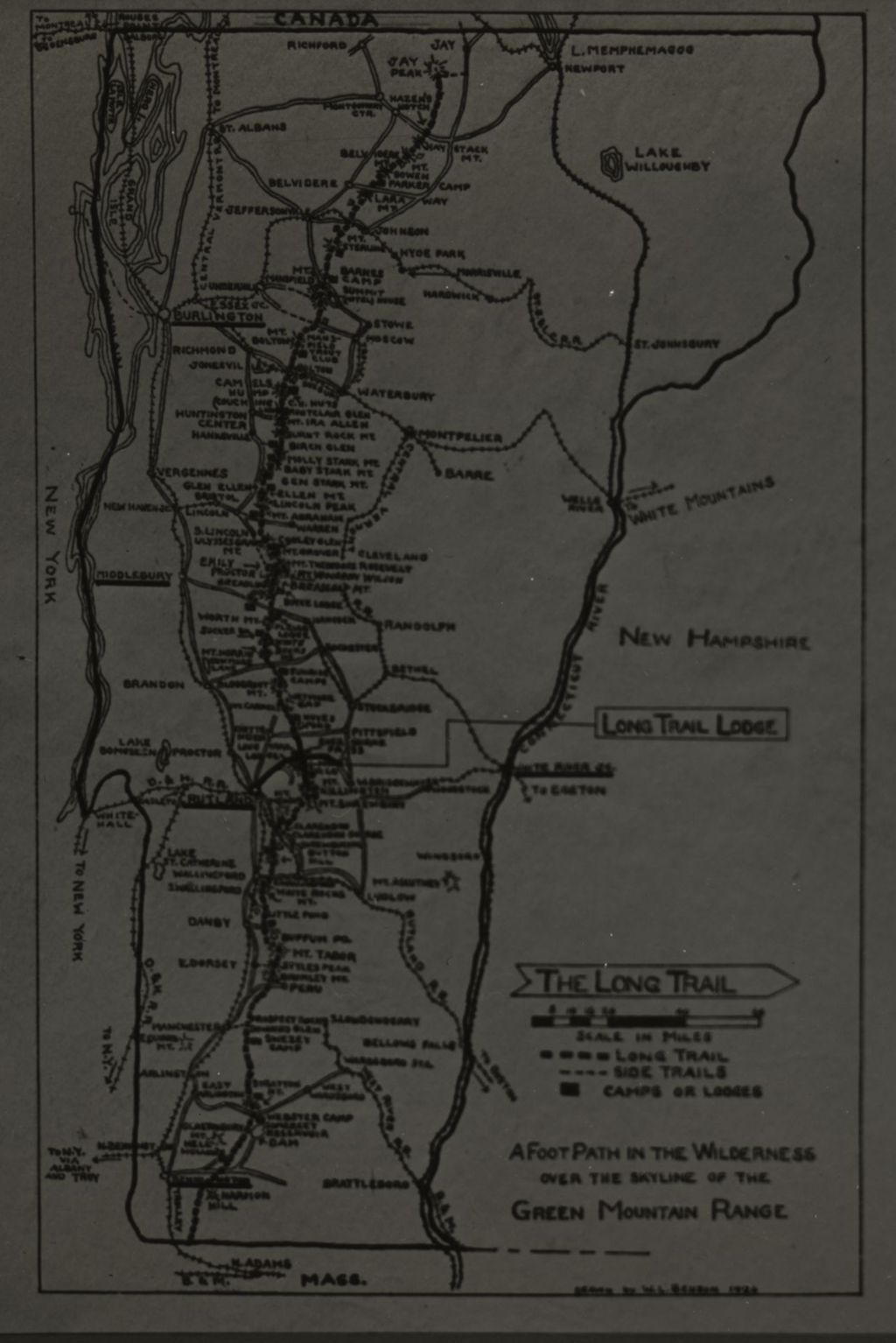 Miniature of Map of the Long Trail