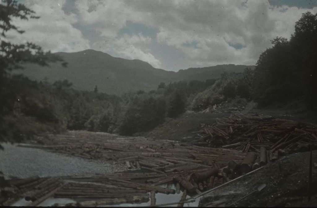 Miniature of Morse's Pond and skidway - old road from new road to Smugglers' Notch