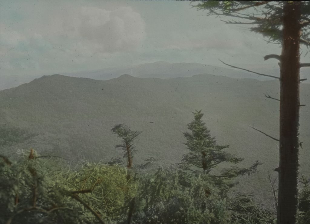 Miniature of Mount Ethan and Ira Allen from Couching Lion (Camel's Hump) lookout