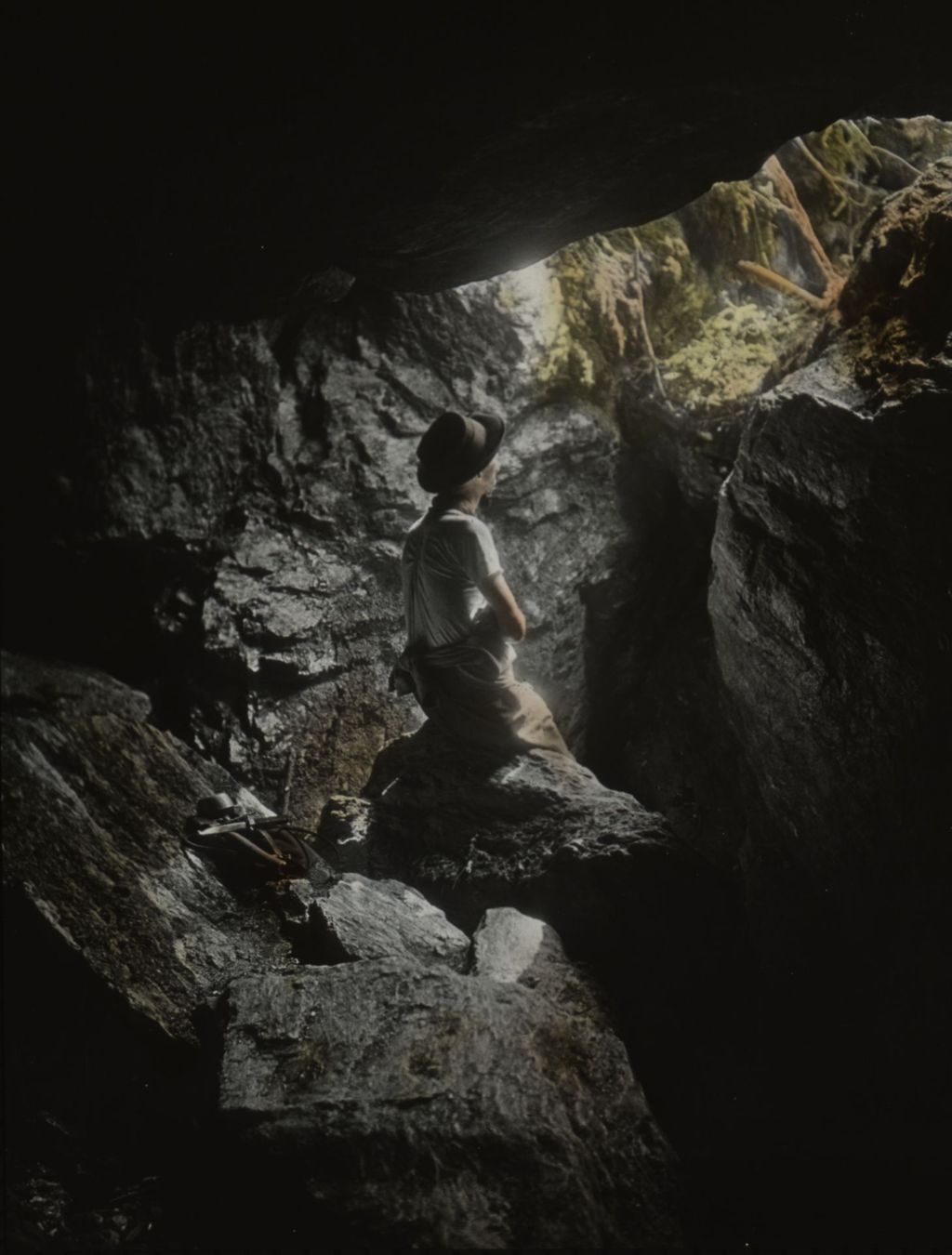 Miniature of Smugglers' Cave on Mount Mansfield