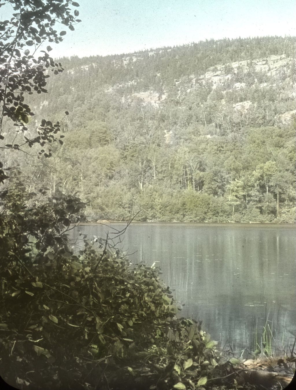 Miniature of East shore of Little Rock Pond and the south end of Green Mountain