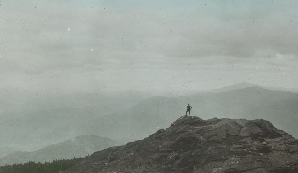 Miniature of Mount Mansfield from Couching Lion (Camel's Hump)