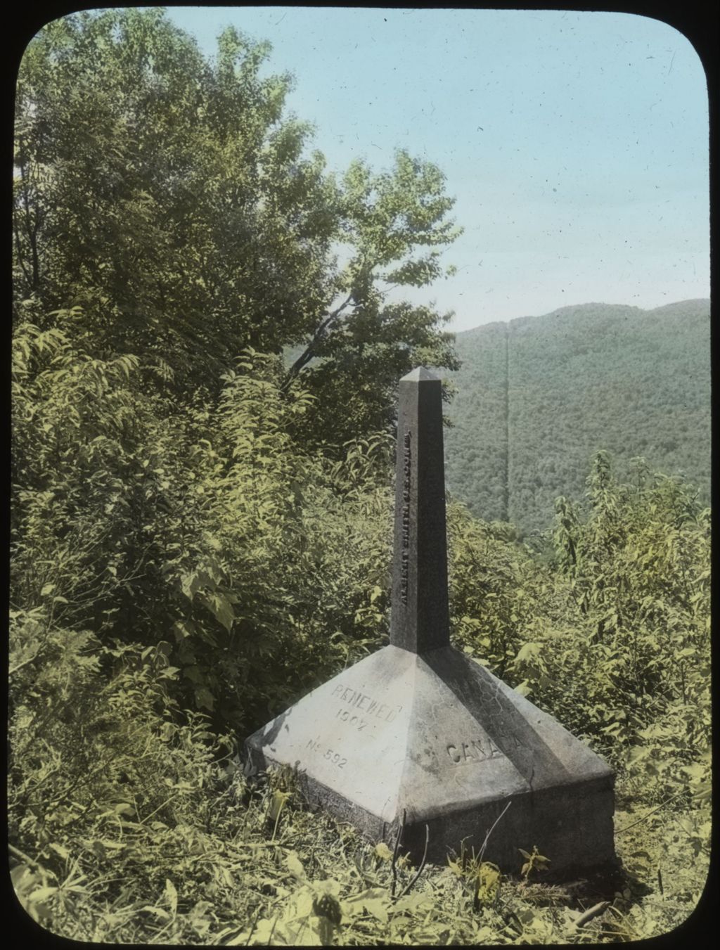 Miniature of U.S. Boundary post 592