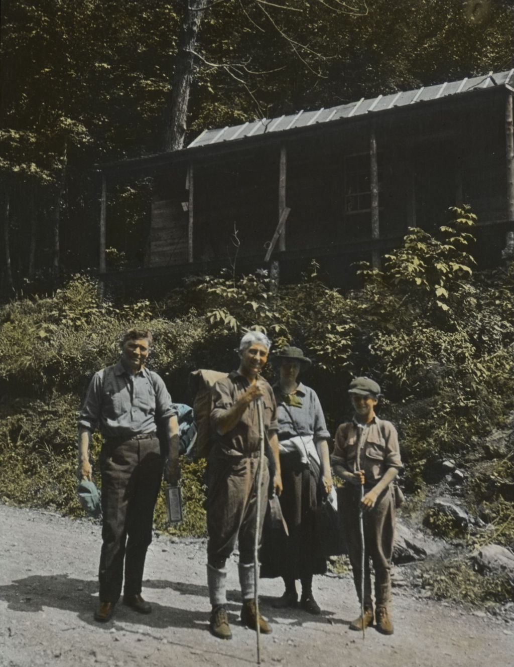 Miniature of Mr. and Mrs. and Edson Bigelow at Smugglers' Notch Camp