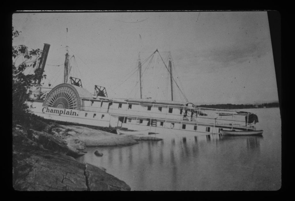 Miniature of Champlain steamer wrecked 1875