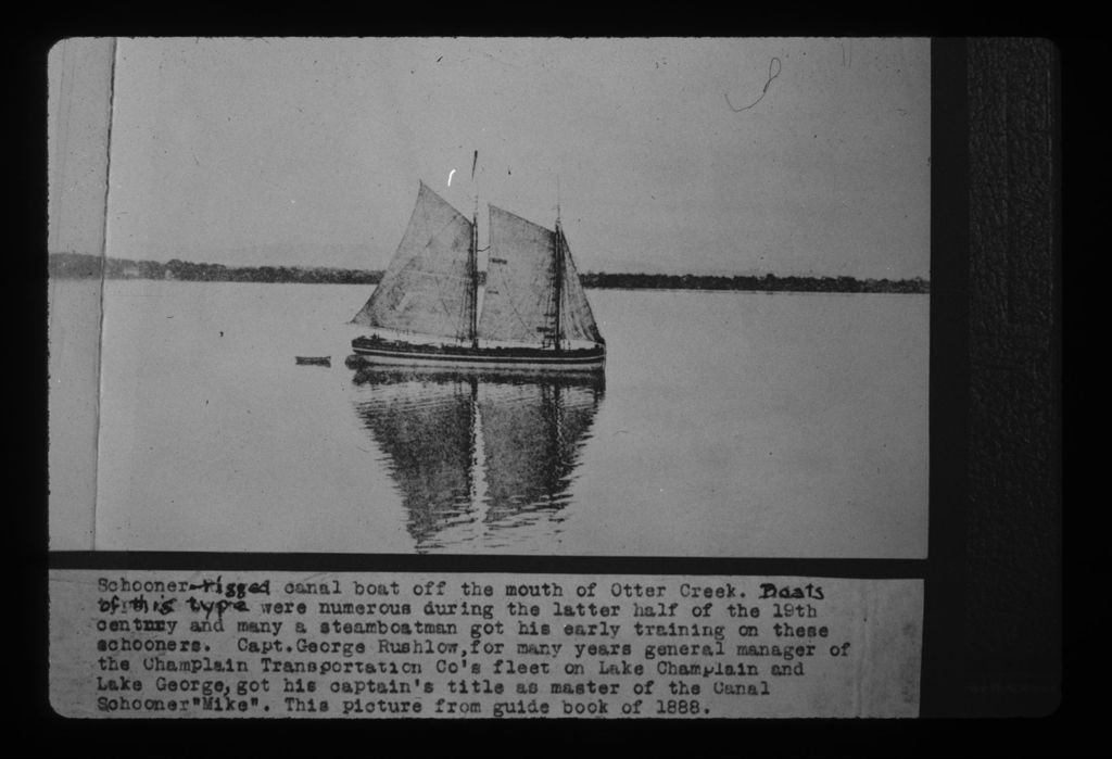 Miniature of Schooner on Lake Champlain