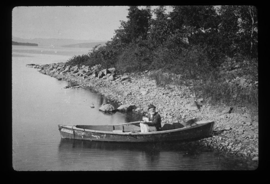 Miniature of Row boat on Lake Champlain