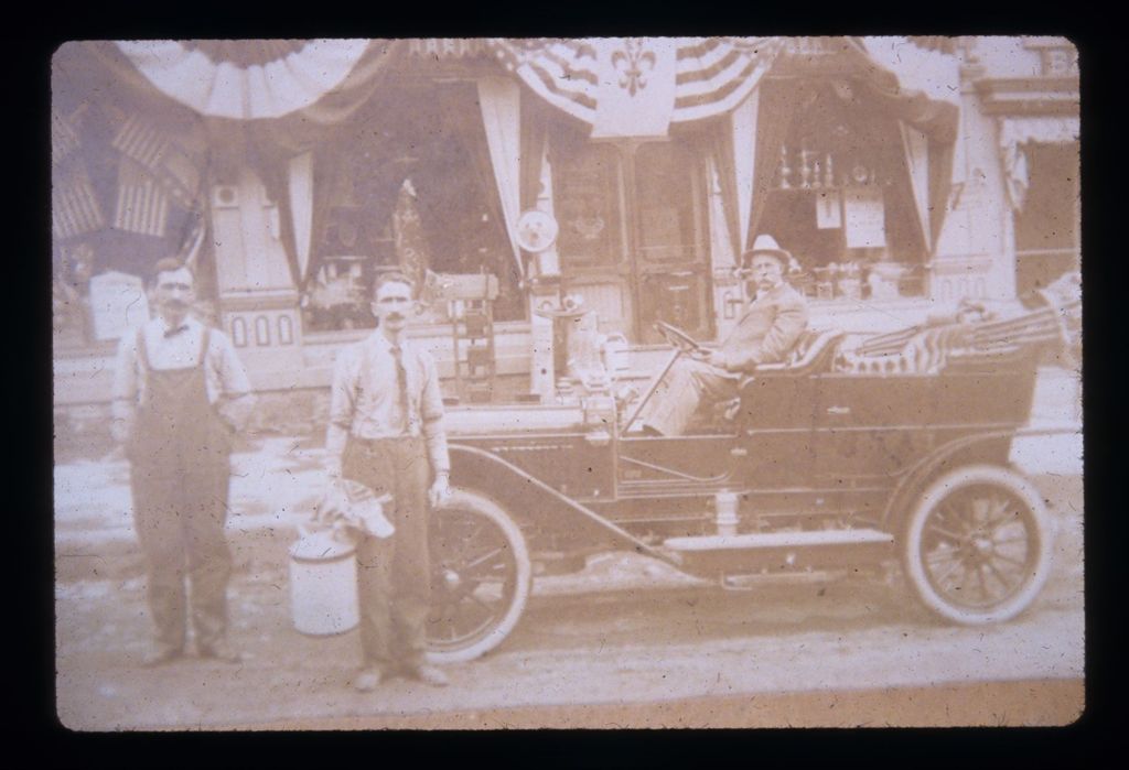 Miniature of Ryans Store J.W. Ryan - E. Kampitz - D. Ryan L-R front of Ryans store