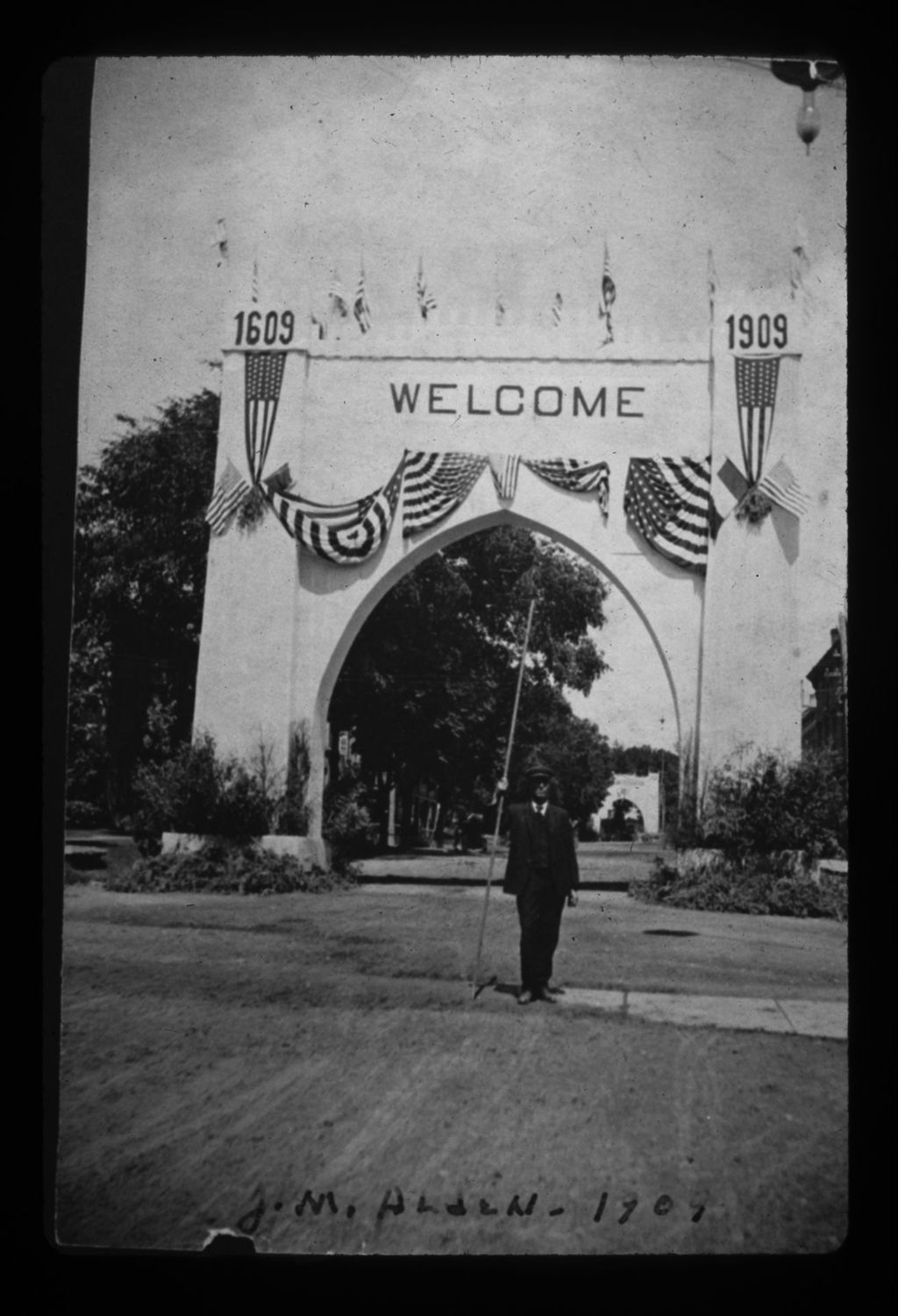 Miniature of Champlain Tercentenary John Alden Built Arch