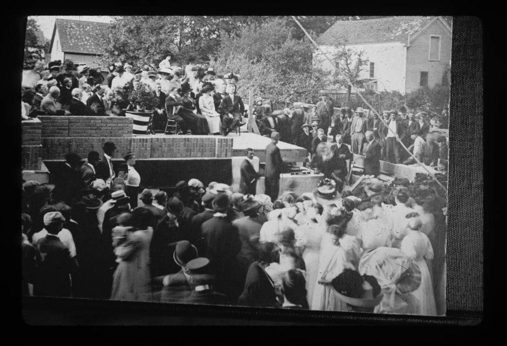 Miniature of Laying the Cornerstone for Bixby Library