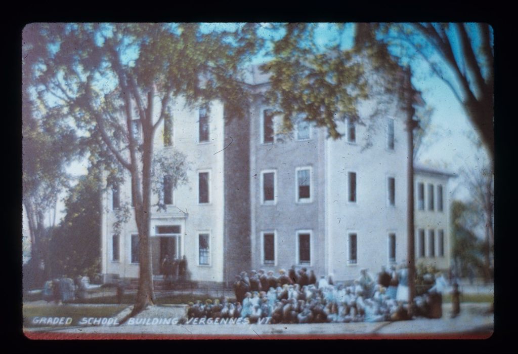 Miniature of Vergennes Graded School probably in 1890's