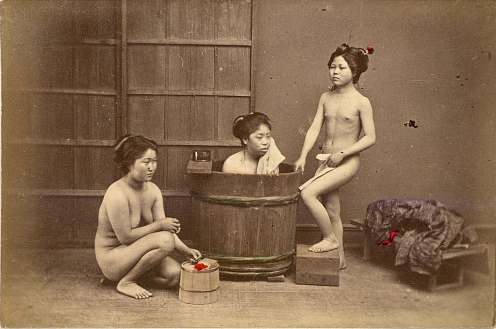 Miniature of Three women bathing