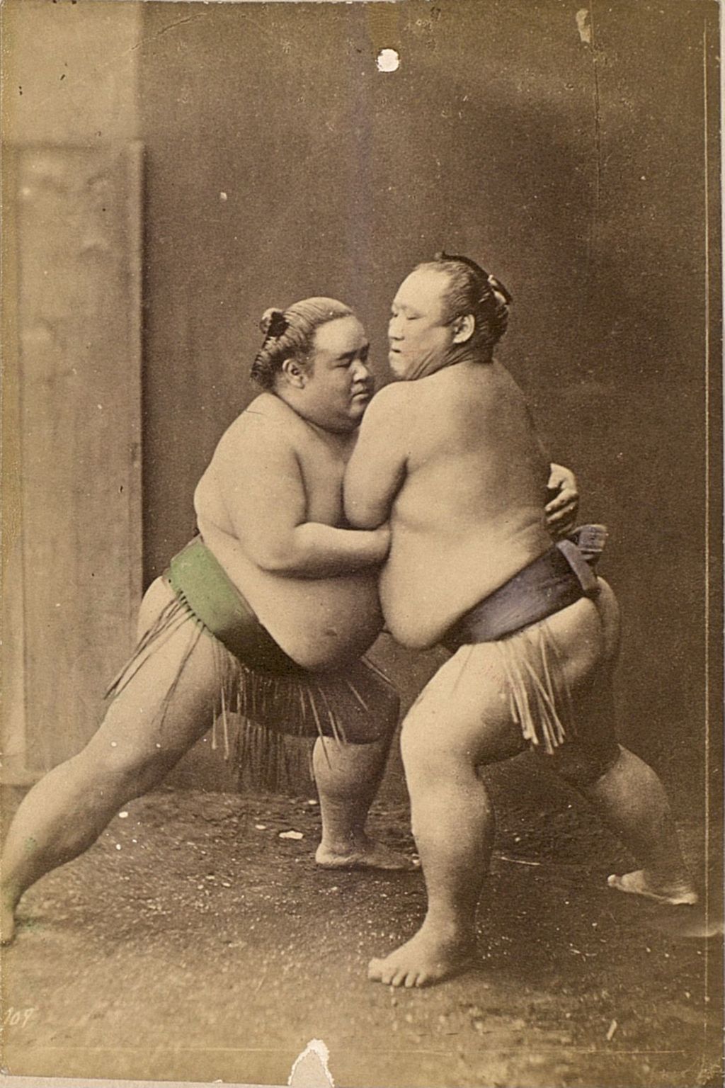 Miniature of Two Sumo wrestlers