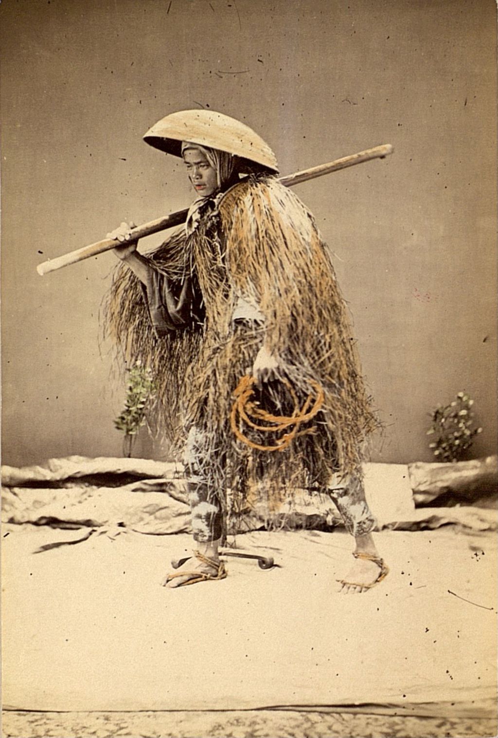 Miniature of Rural worker carrying his tools