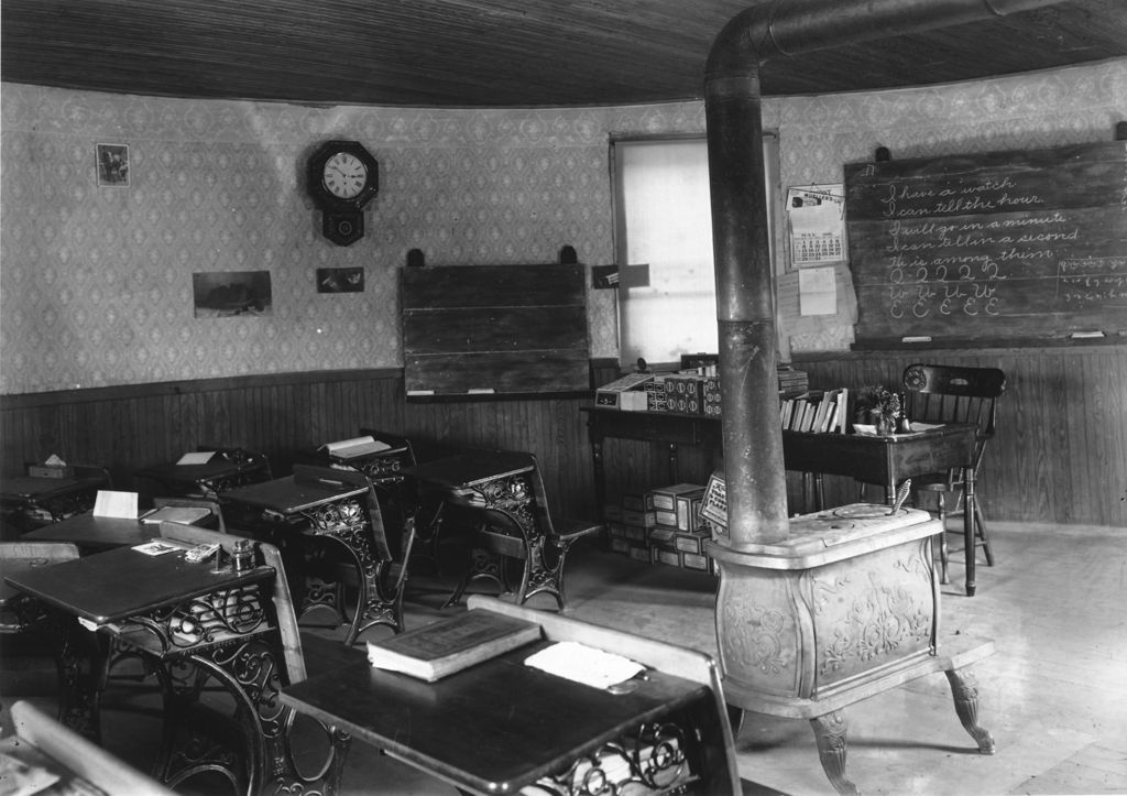 Miniature of Interior of Round Schoolhouse in Brookline, Vt.