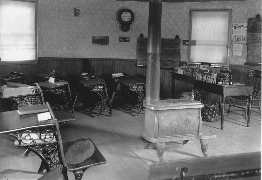 Miniature of Interior of Round Schoolhouse in Brookline, Vt.