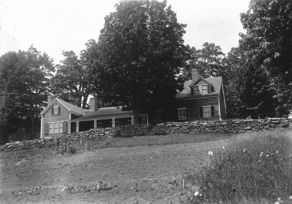 Miniature of Farmhouse on hill with stonewall in front, Dover, Vt.