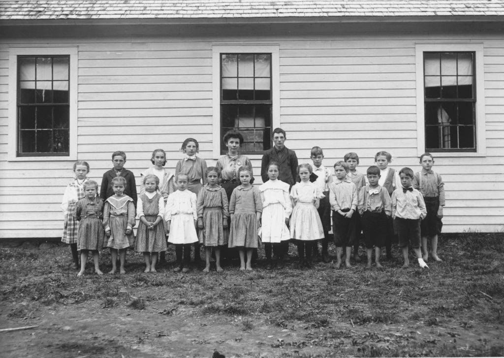 Miniature of Dummerston School Class Portrait with Teacher