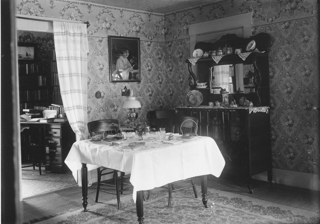 Miniature of Interior of Minister's Home, Jamaica, Vt.