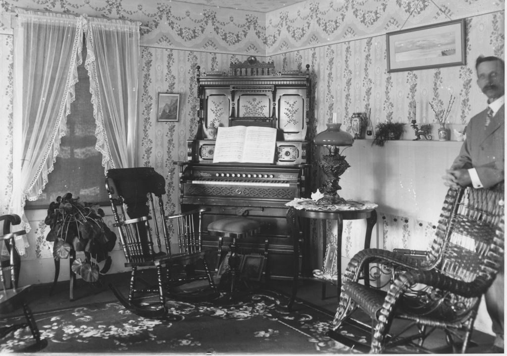 Miniature of Interior of Minister's Home, Jamaica, Vt.