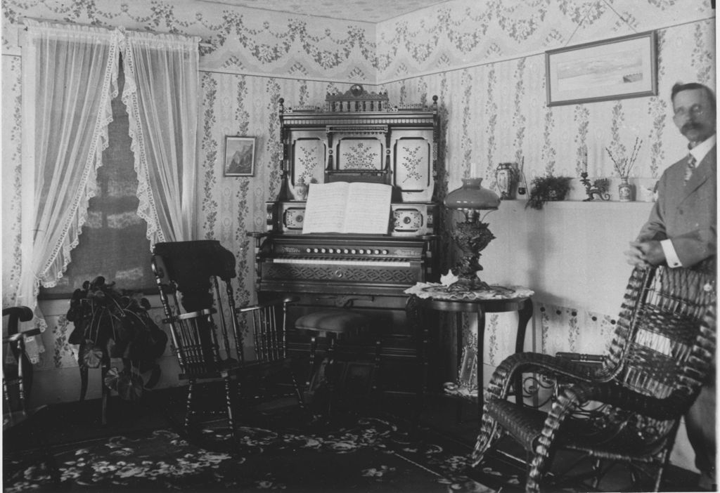 Miniature of Interior of Minister's Home, Jamaica, Vt.