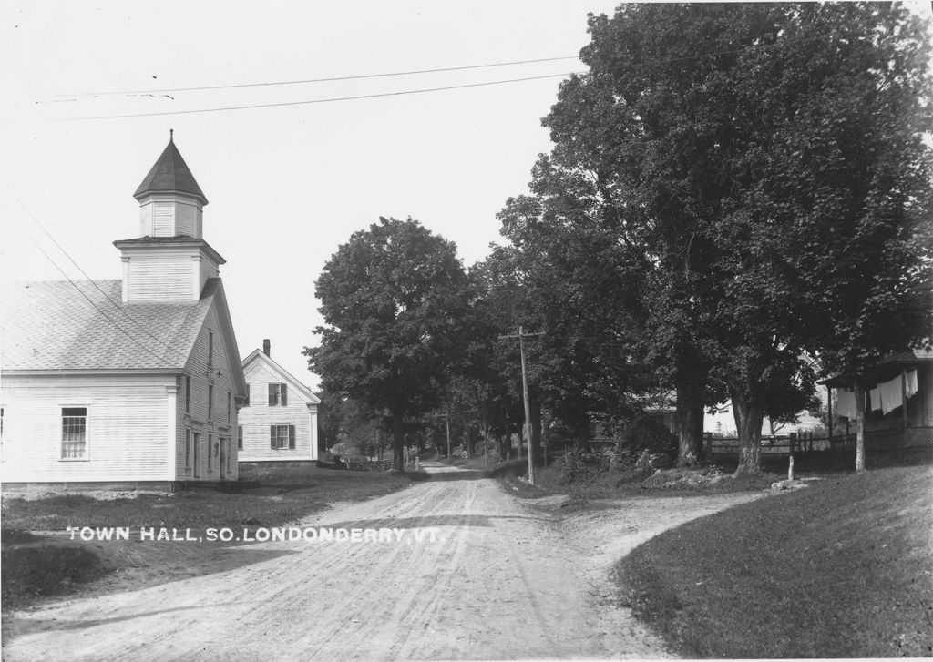 Miniature of Town Hall, So. Londonderry, Vt.