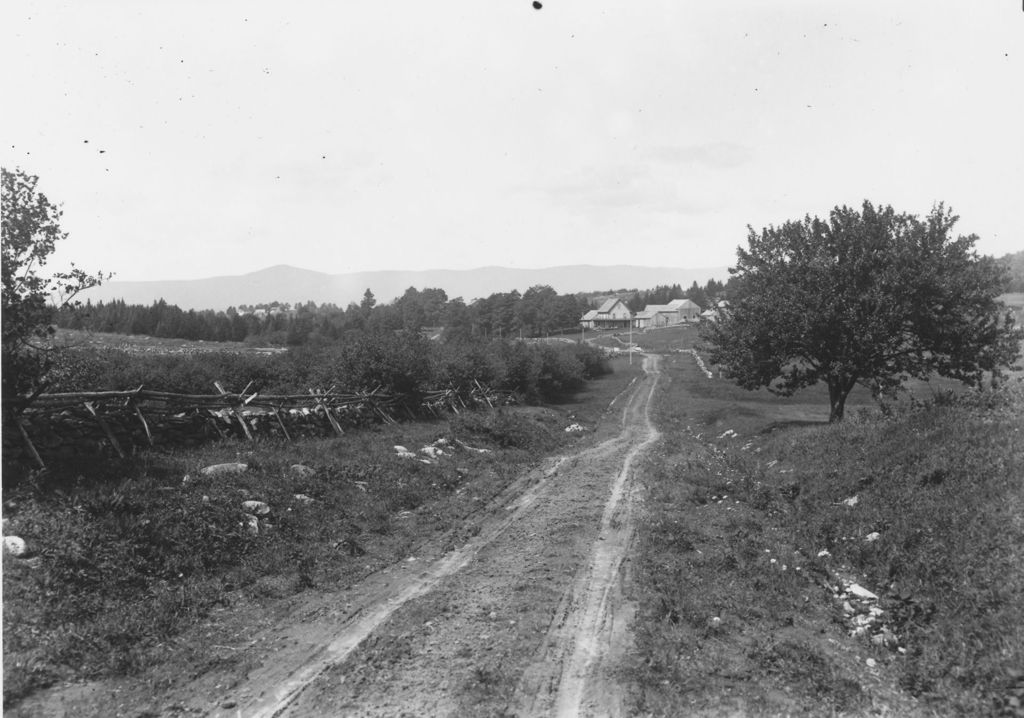 Miniature of Higley Hill Road with Split-Rail Fence Running Along Side, Marlboro, Vt.