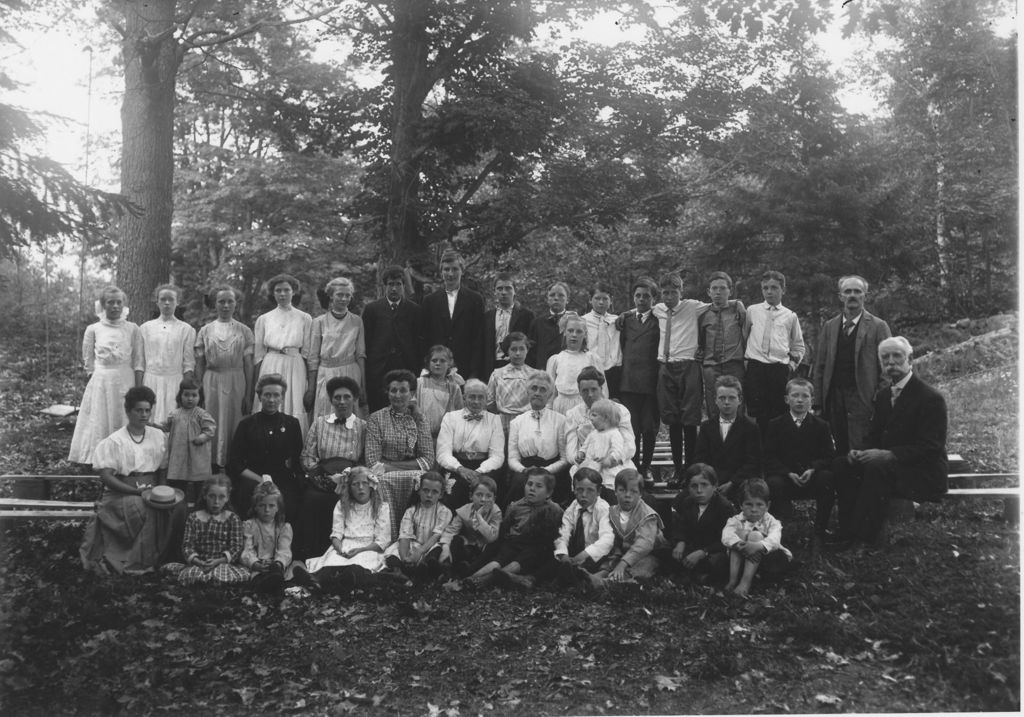 Miniature of School Picnic at the South Branch School, Marlboro, Vt.